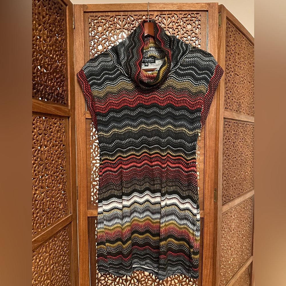 🚺 Papillon Vancouver Los Angeles cowl neck sleeveless tunic - Picture 1 of 8
